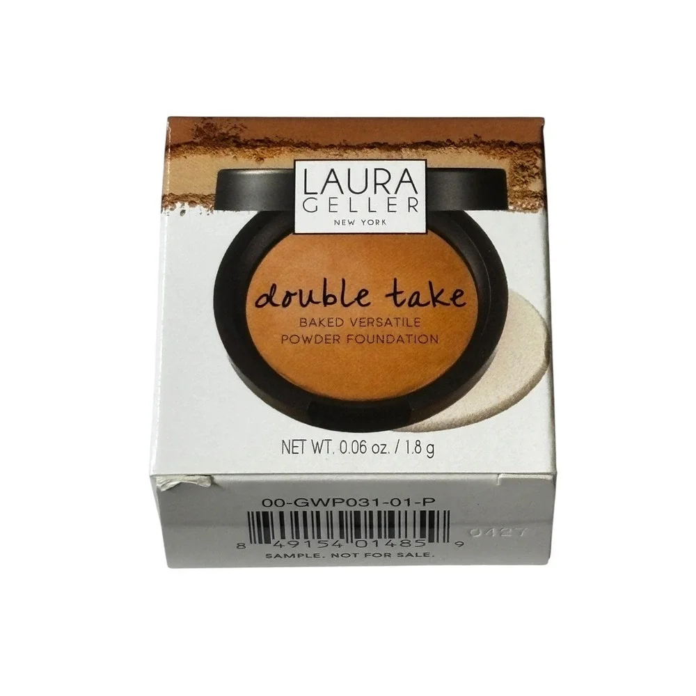 Laura Geller Double Take Baked Versatile Powder Foundation Medium 0.06oz Travel